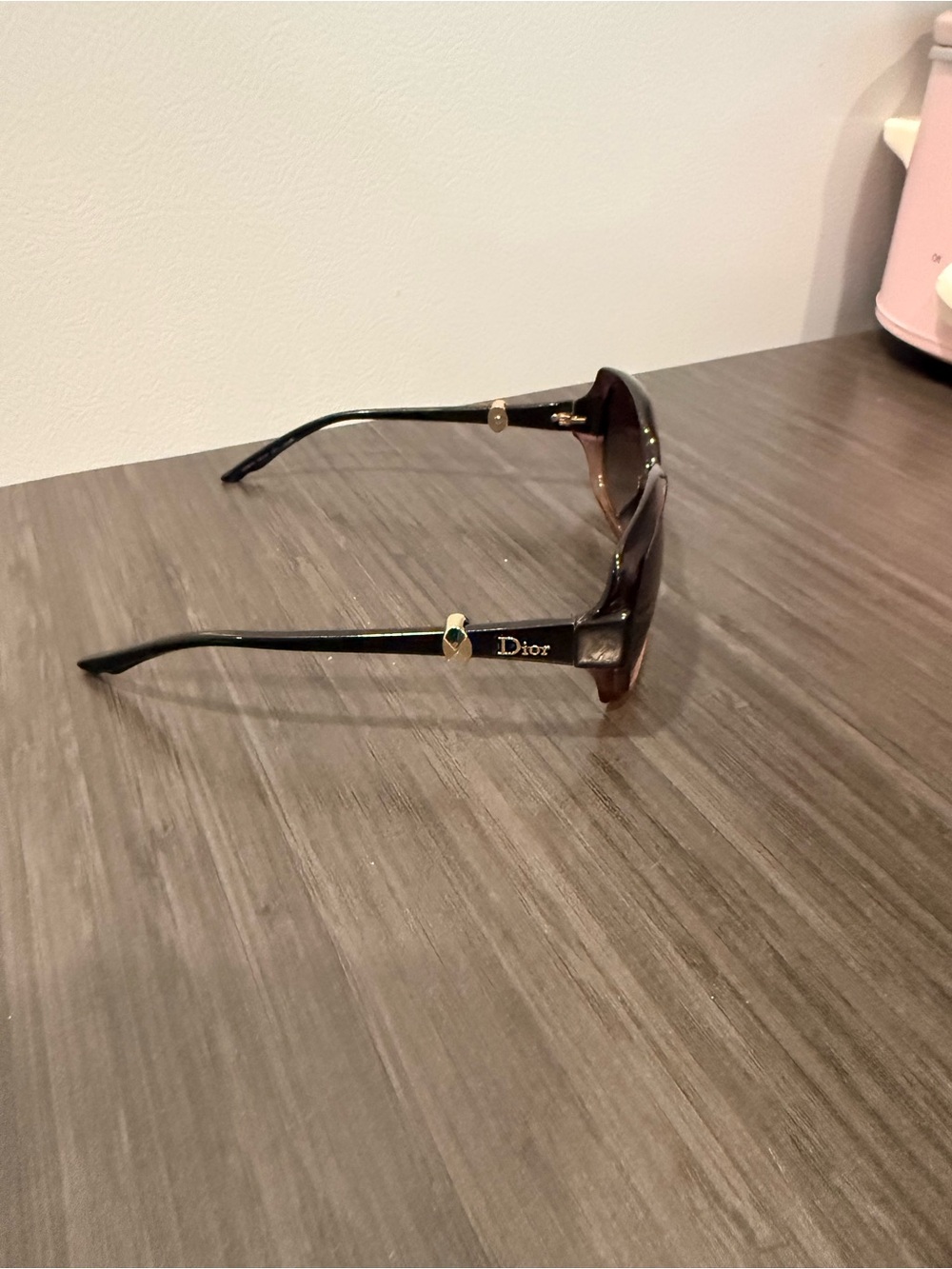 Dior Men’s Black Frames with Brown Gradient Lenses
